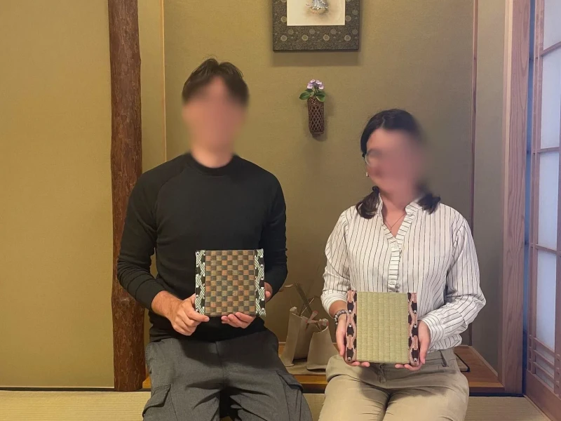 Kumamoto'da Mini Tatami Hasırı Yapımı Atölyesi