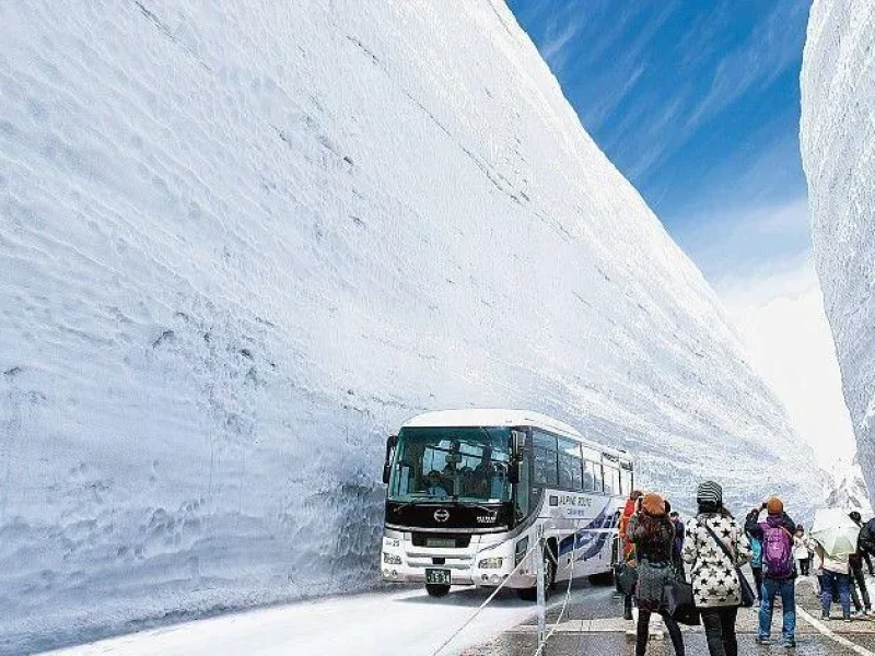 Osaka'dan 2 Günlük Tateyama Kurobe Alp Yolu Kar Koridoru Turu 2026
