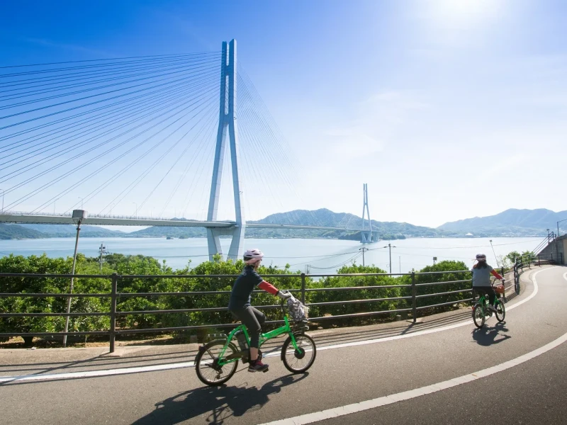 1 Günlük Tur: Shimanami Kaido'da Bisiklet Sürmek ve Seto İç Denizi'nde Feribotla Seyahat